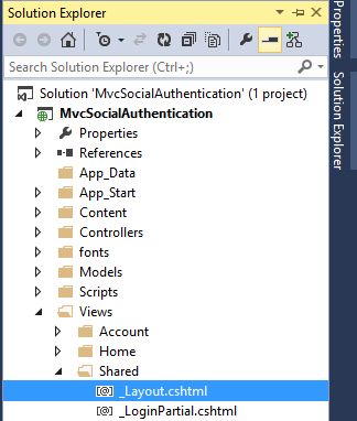 Shared Layout FIle in Mvc App